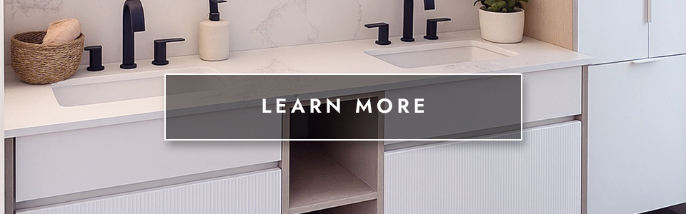 Image showcasing a call to action for custom vanities.